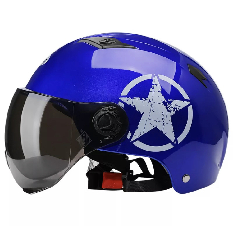 Helma v stylu retro - STAR modrá