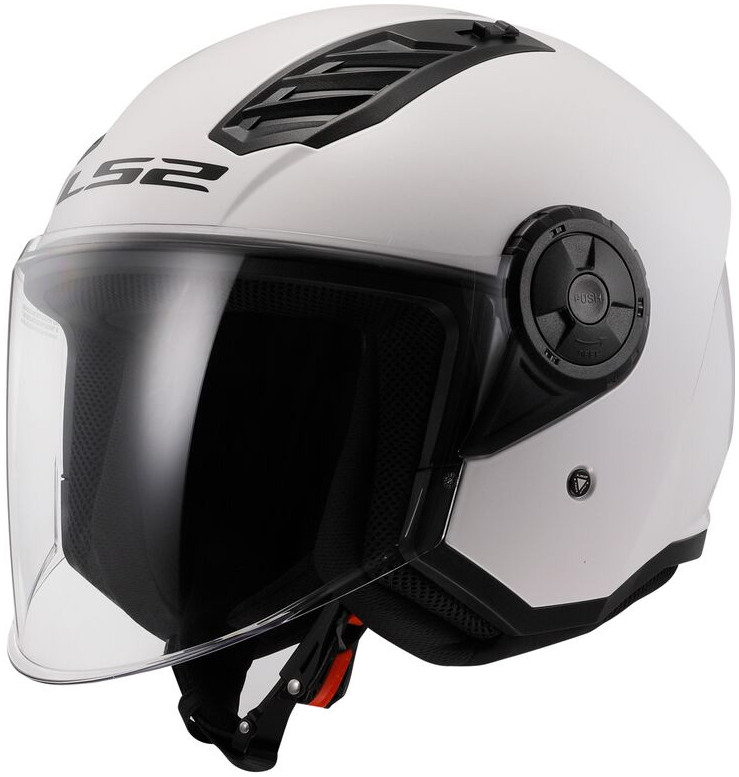 Moto helma na skútr LS2 bílá OF616 Airflow II Solid
