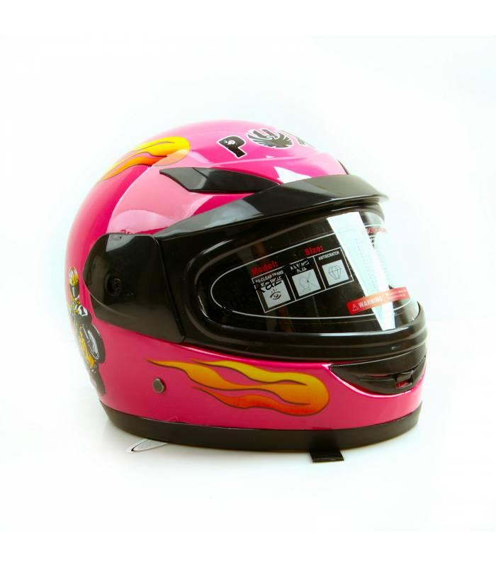 Dětská moto helma PHX integrální růžová