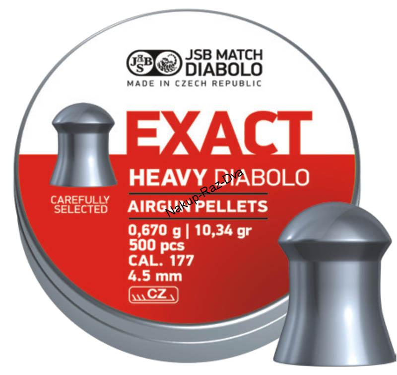 Diabolo JSB Exact Heavy 500ks cal.4,52mm