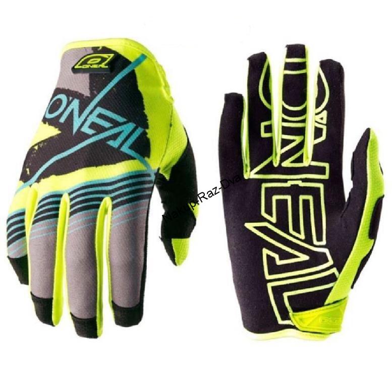Moto rukavice Oneal MX zelené