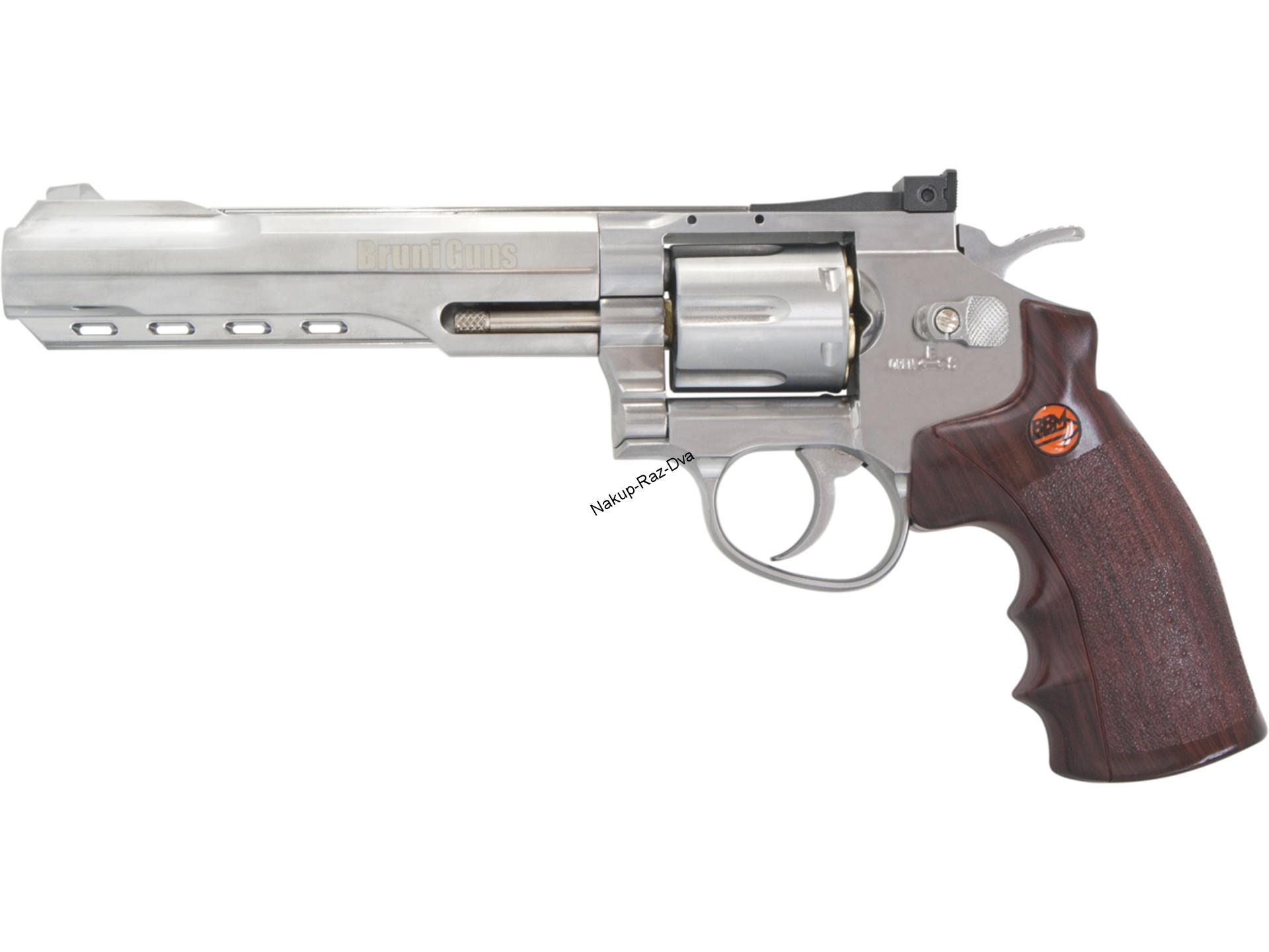 Vzduchový revolver Bruni Super Sport 702 chrom cal.4,5mm