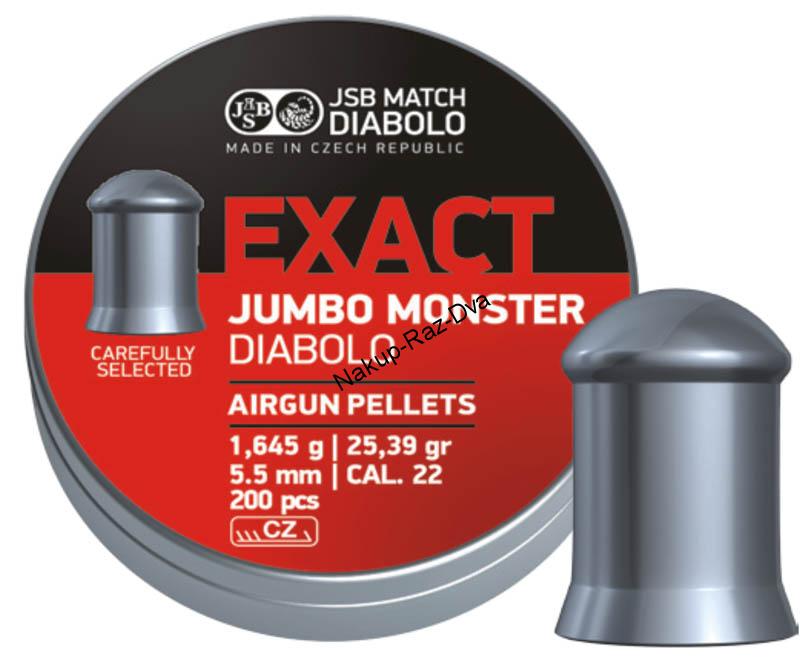 Diabolo JSB Exact Jumbo Monster 200ks cal.5,52mm