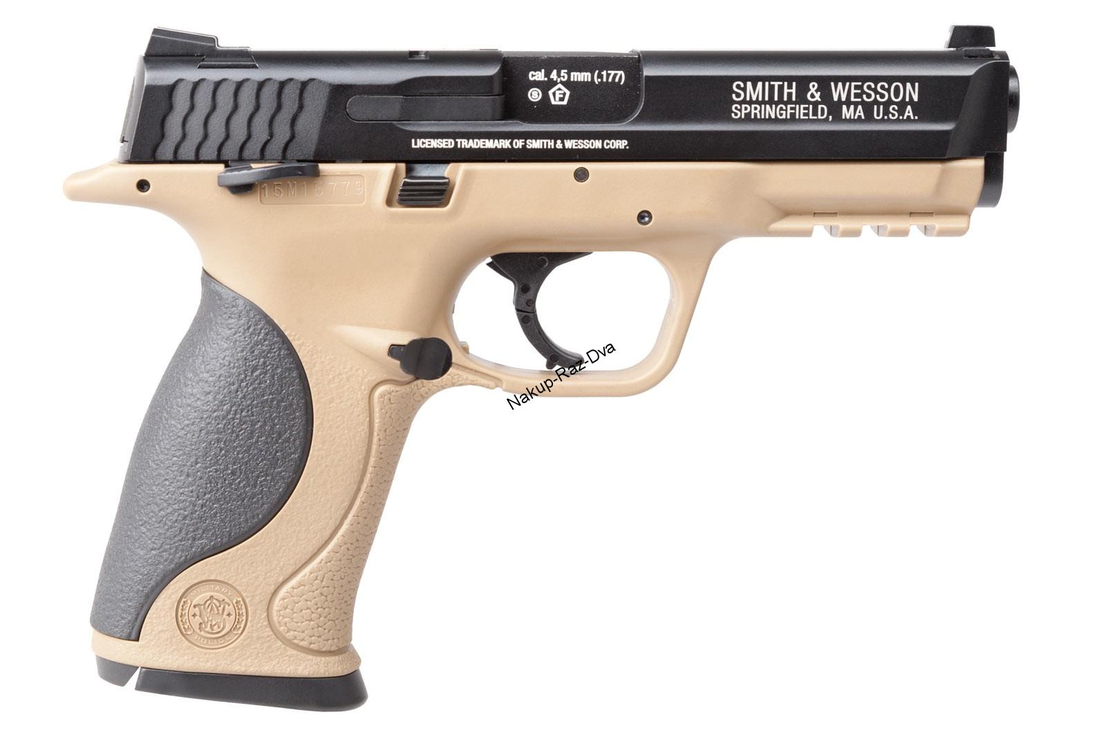 Vzduchová pistole Smith&Wesson MP40 TS FDE