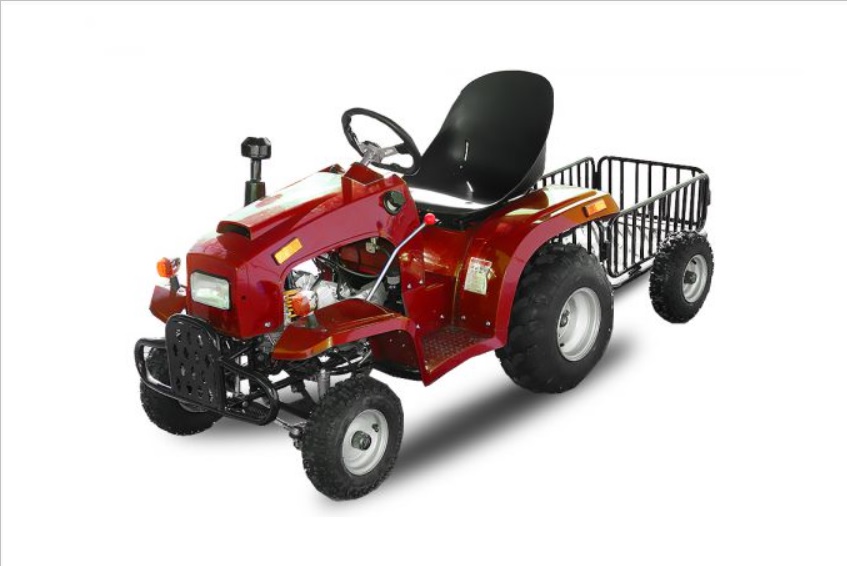 Dětská čtyřkolka traktor 110cc červený