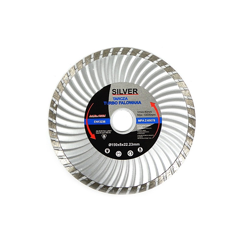 Pilový diamantový kotouč turbo 125x22,23 