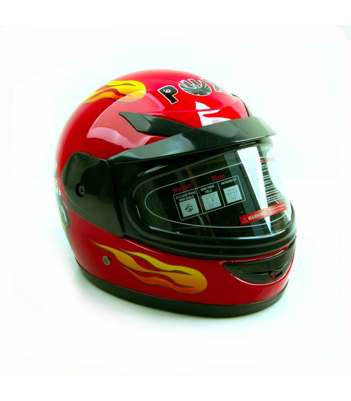 Dětská moto helma PHX integrální červená