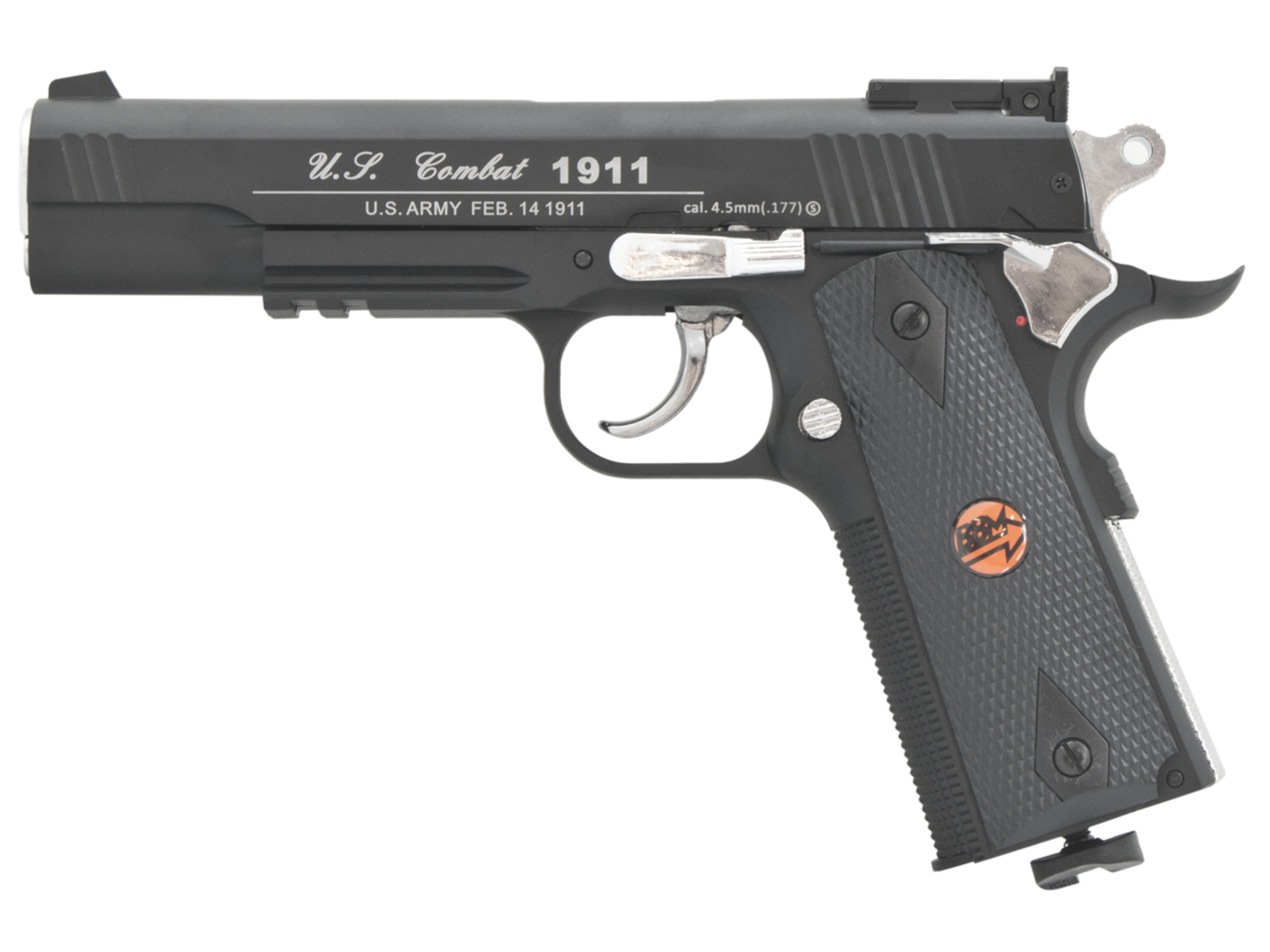 Vzduchová pistole Bruni US Combat 911 M černá 4,5mm