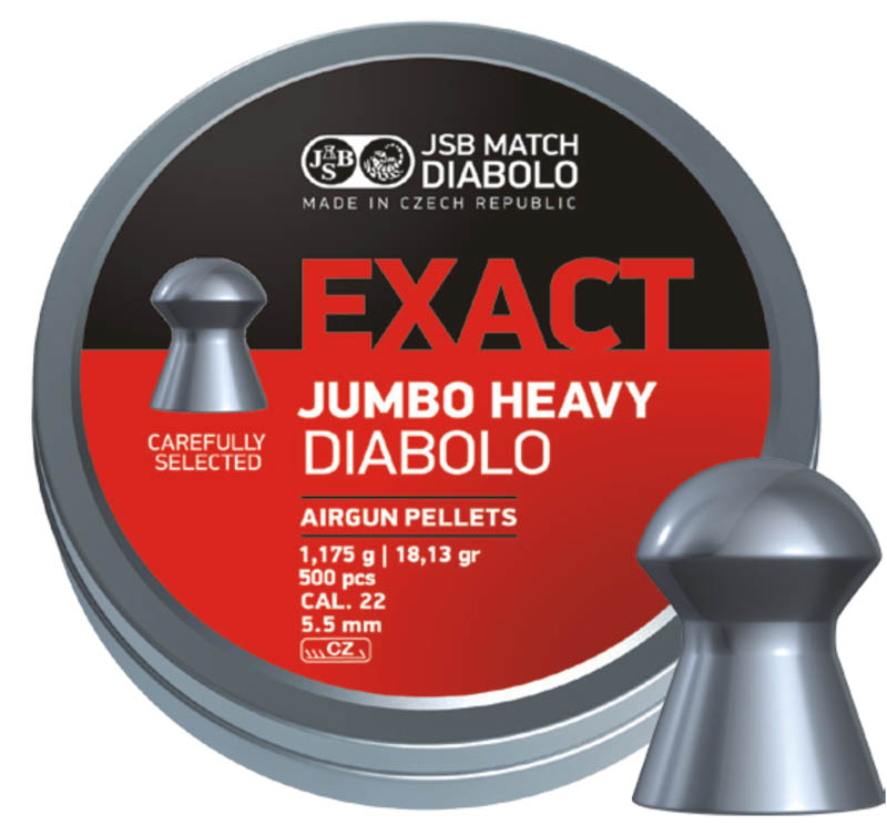 Diabolo JSB Exact Jumbo Heavy 500ks cal.5,52mm