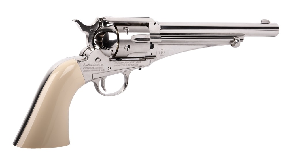 Vzduchový revolver Crosman Remington 1875 silver