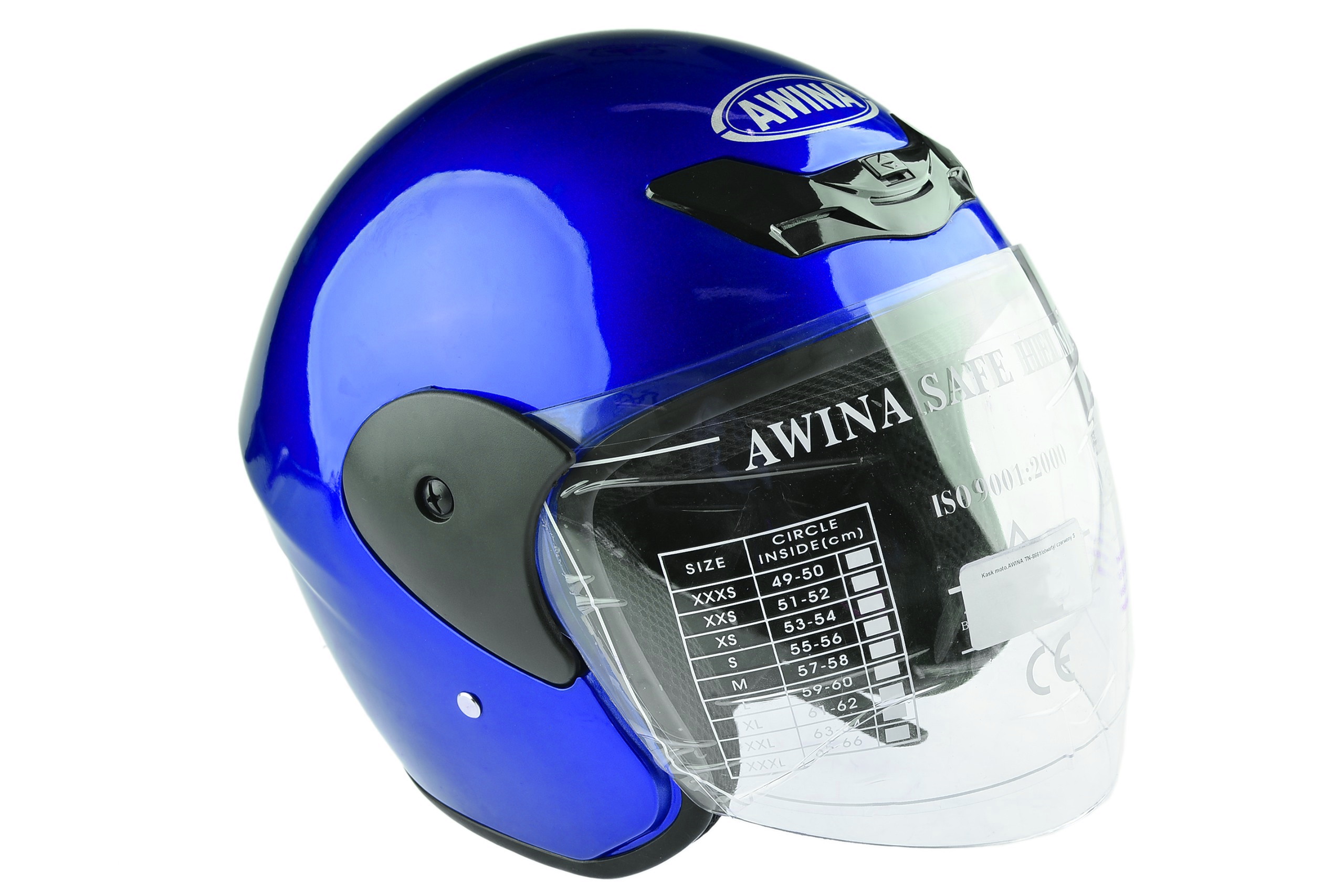 Moto helma na skútr Awina modrá TN8661