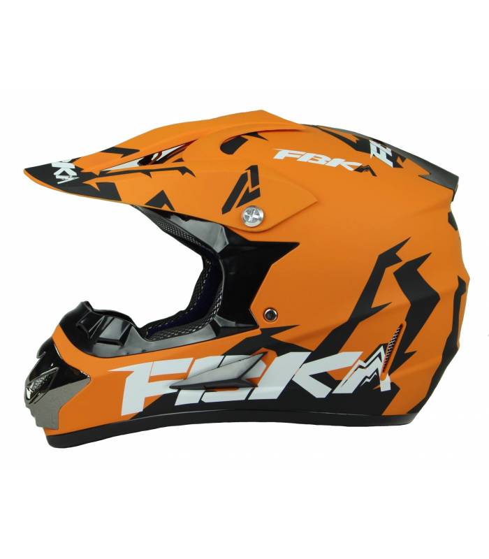 Dětská krosová moto helma XTR oranžová