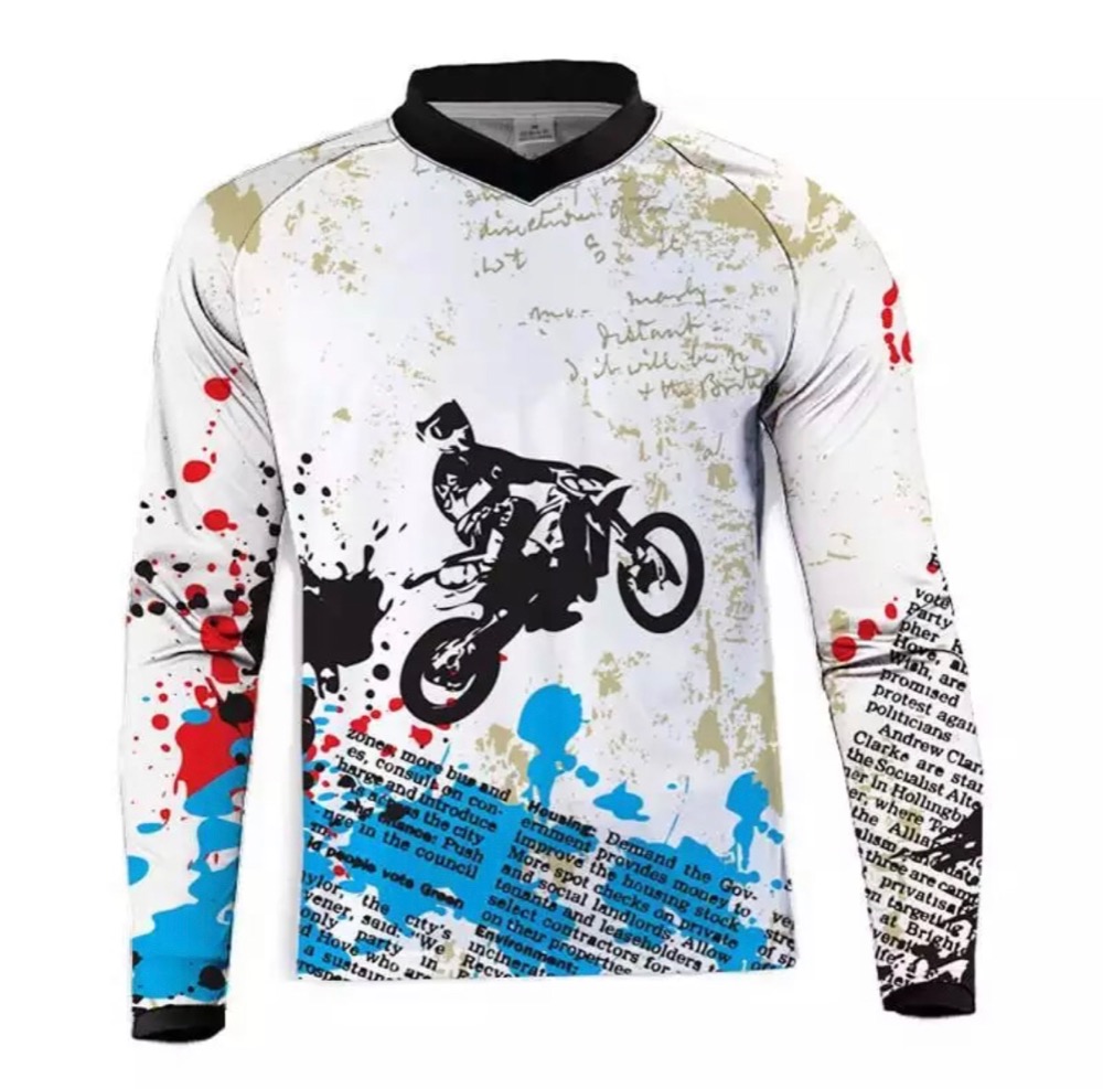 Moto dres bílo-barevný