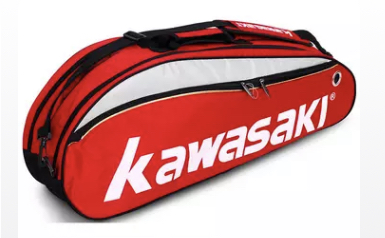 Badmintonová taška na rakety Kawasaki červená