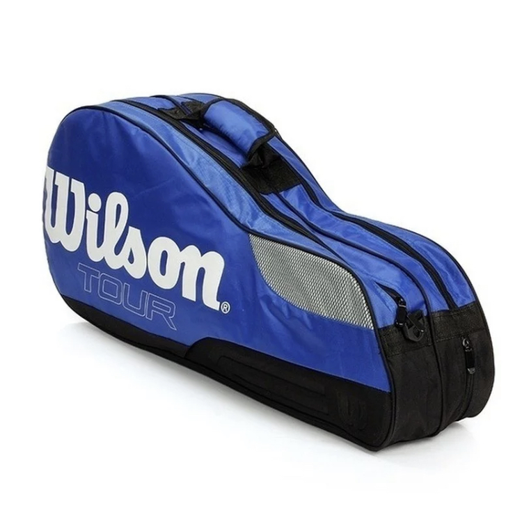 Badmintonová taška na rakety Wilson modrá
