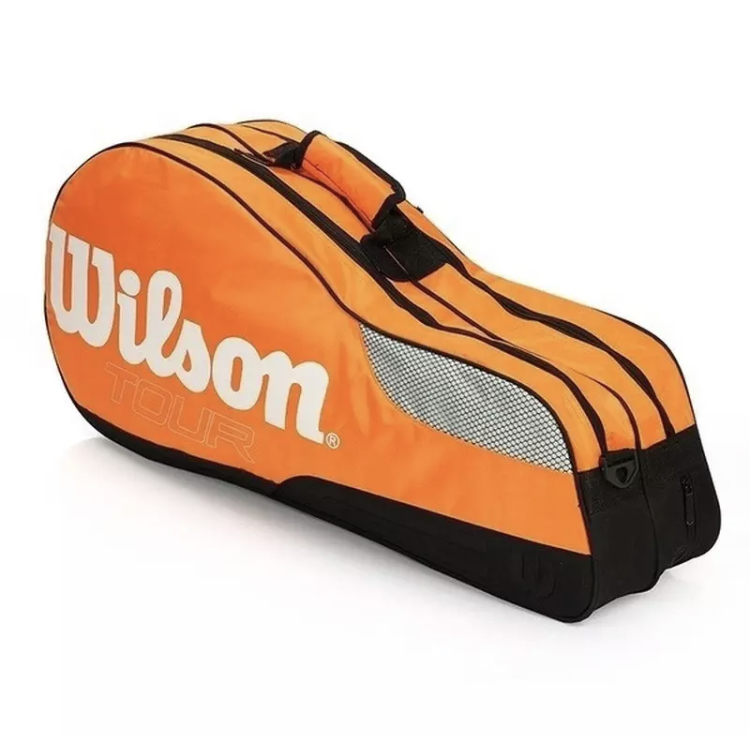 Badmintonová taška na rakety Wilson oranžová