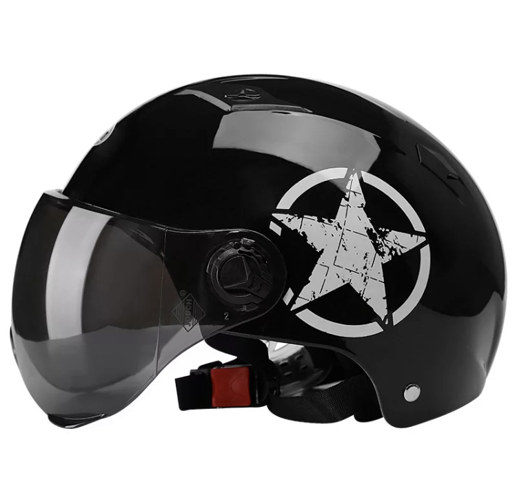 Helma v stylu retro - STAR černá