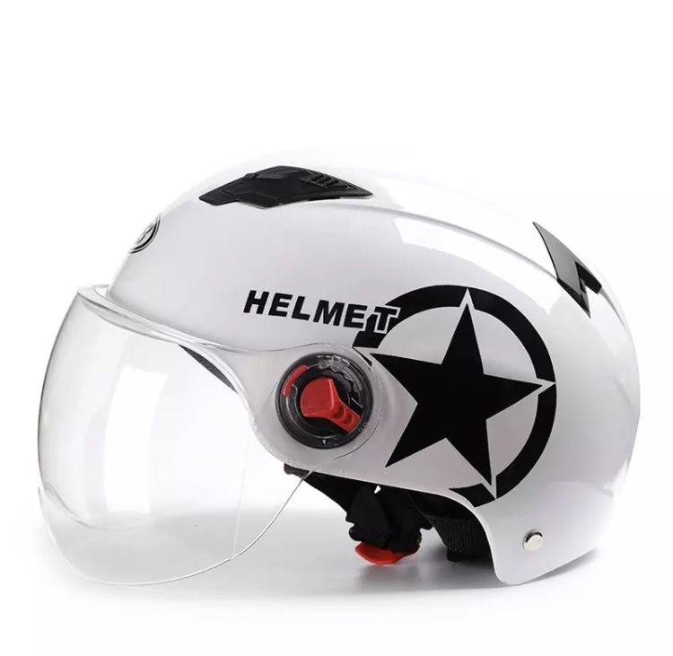 Helma v stylu retro - STAR bílá