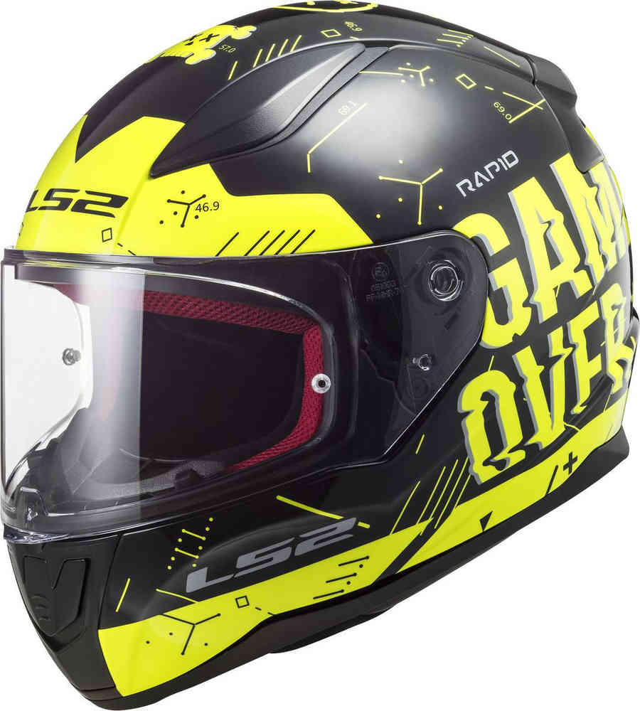 Moto helma integrální  LS2 FF353 Rapid Player H-V black yellow