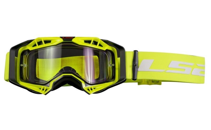 Brýle pro motokros LS2 Aura žluté transparentní
