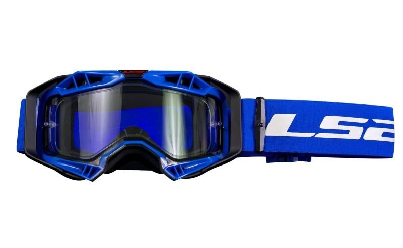 Brýle pro motokros LS2 Aura modré transparentní