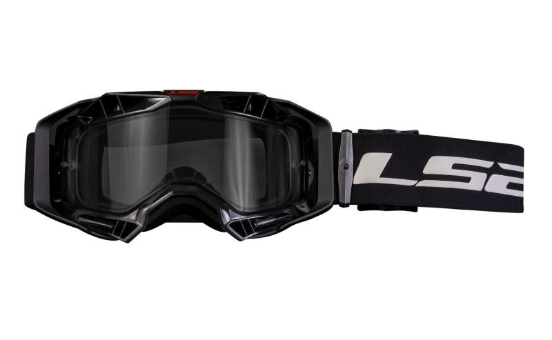 Brýle pro motokros LS2 Aura černé transparentní