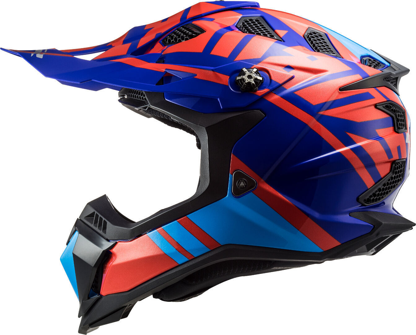 Krosová moto přilba LS2 MX700 Subverter Evo Gammax red blue