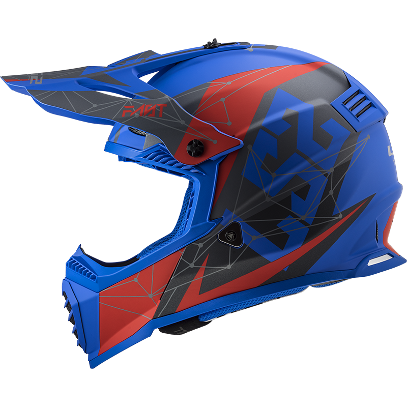 Motokrosová helma LS2 MX437 Fast Evo Alpha modrá