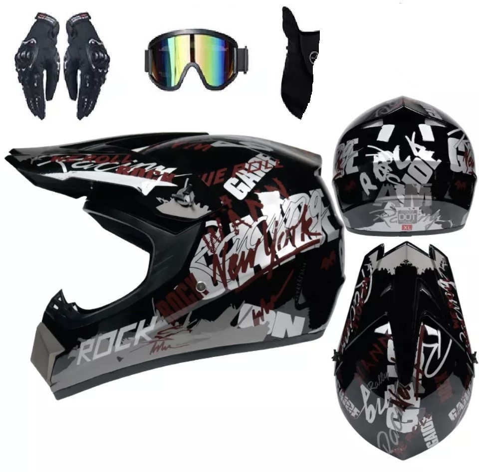 Helma na motokros Rock Racing SET černá