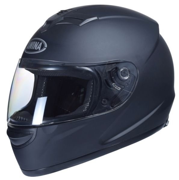 Integrální moto helma v černém provedení
