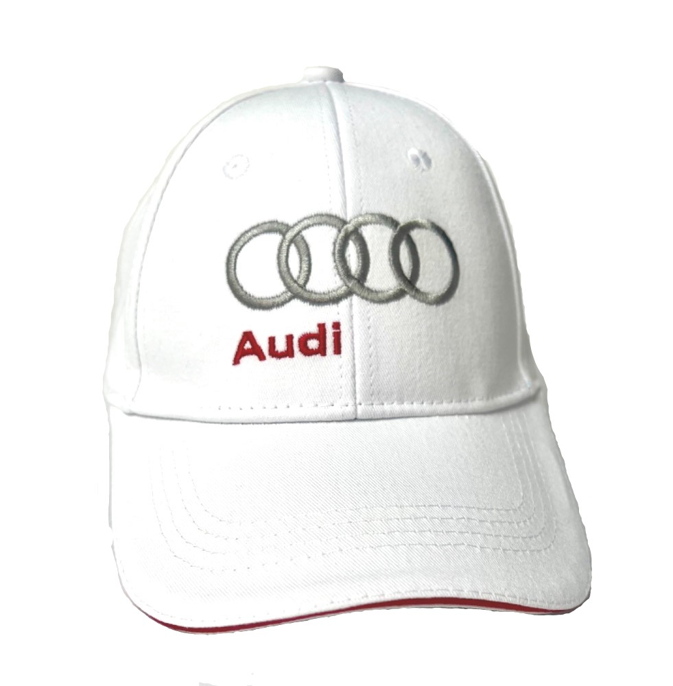 Baseballová čepice Audi white