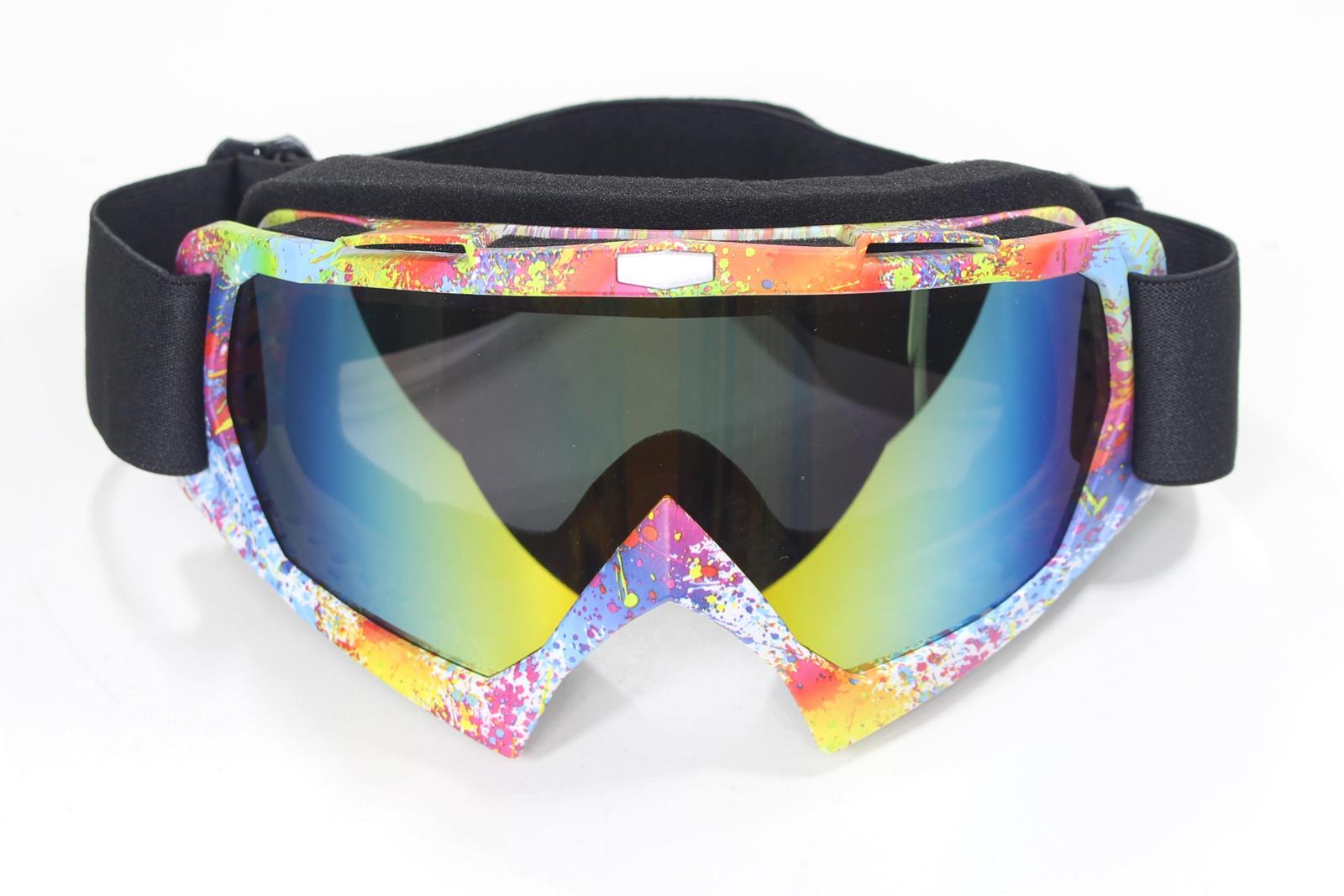 Brýle pro motokros barevné provedení s tmavým sklem