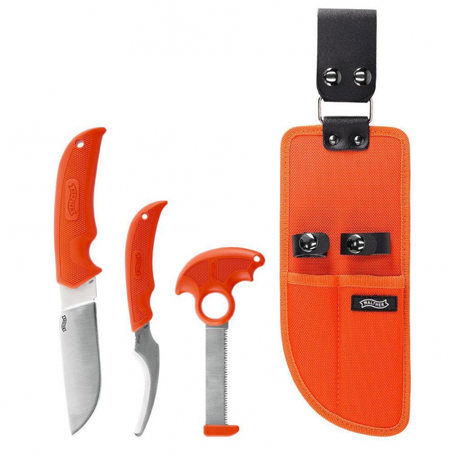 Myslivecký nůž Walther Hunting knife Set oranžový