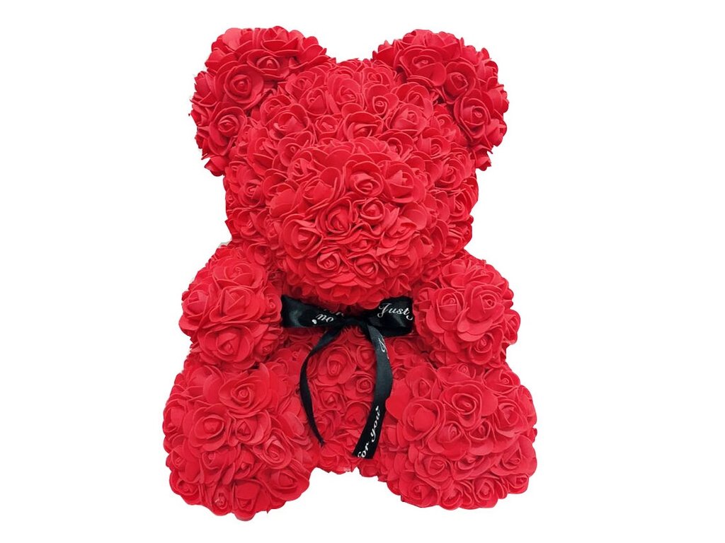 Z růží medvídek Rose Bear červený