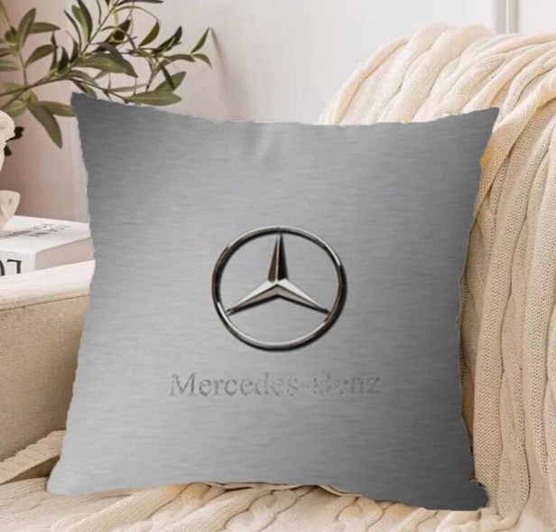 Mercedes Benz polštář 30x30cm šedý