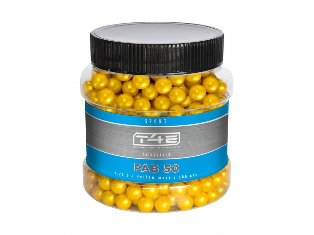 Žluté kuličky PAB .50 polymer 500ks