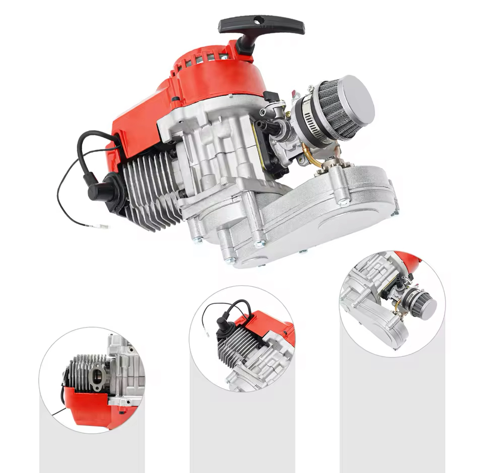 Motor 49cc minicross tuning red