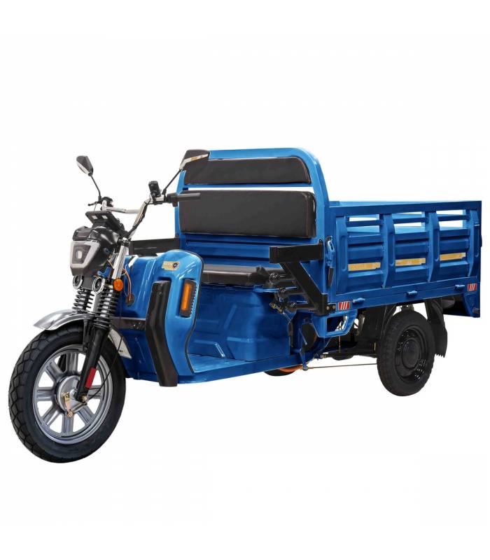 Pracovní tříkolka rikša Cargo E-DSL150 - 72V 45Ah 2800W modrá