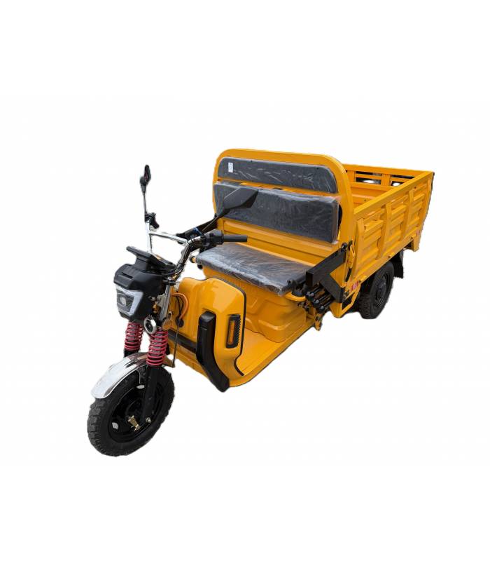 Pracovní tříkolka rikša Cargo E-DSL150 - 72V 45Ah 2800W žlutá