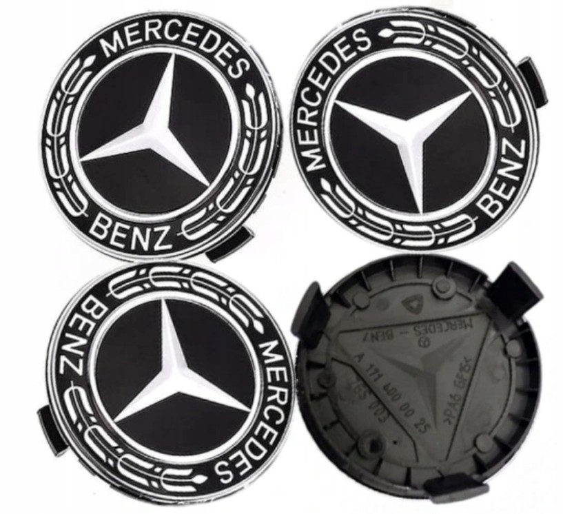 Originál středové kryty kol Mercedes 75mm