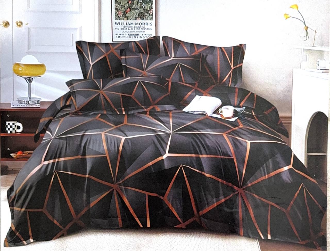 Set 7ks bavlněného oblečení pro postel 220x240cm